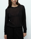 Semi Sheer Linen Top