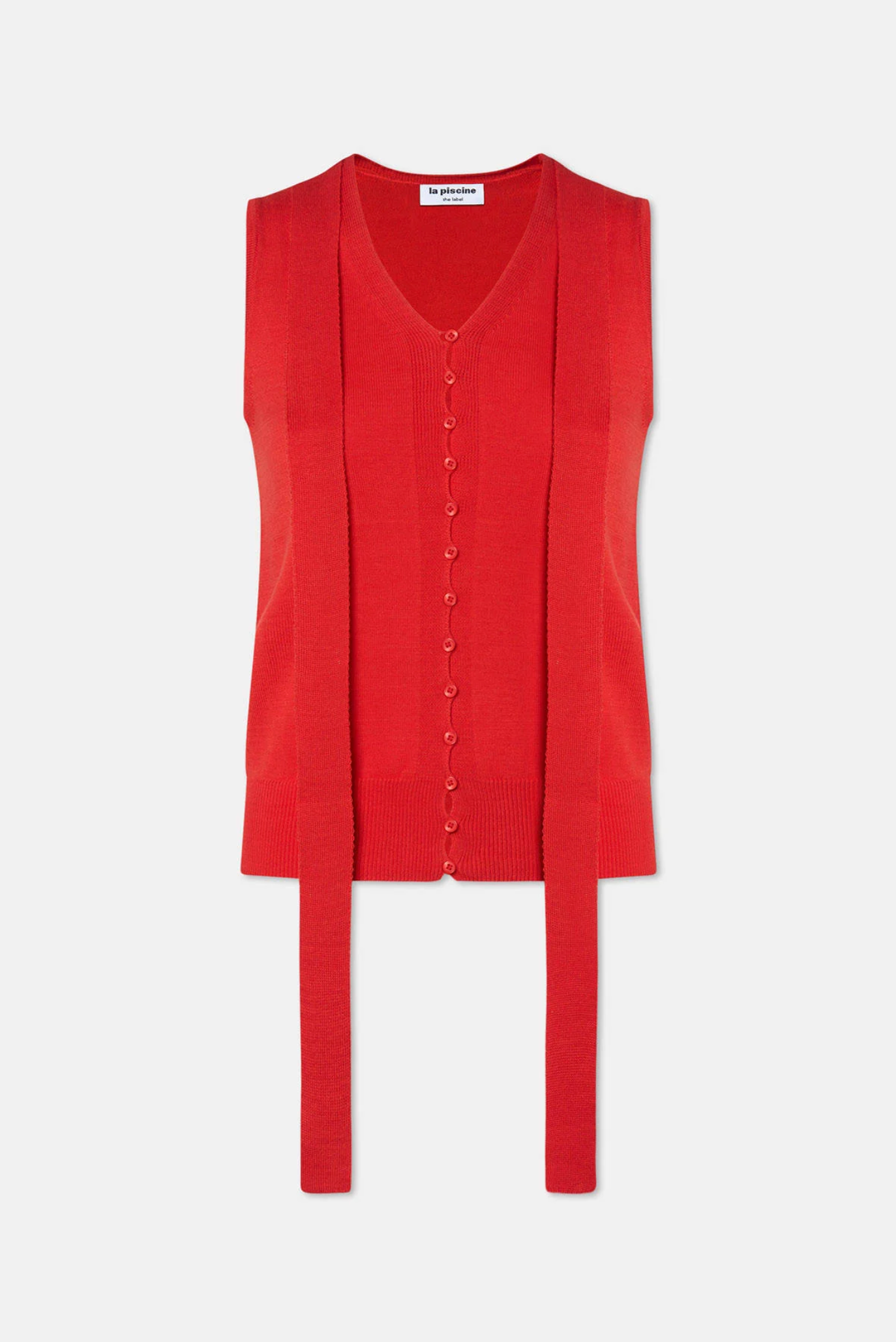 Knit Silk Scarf Vest