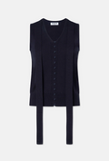 Knit Silk Scarf Vest