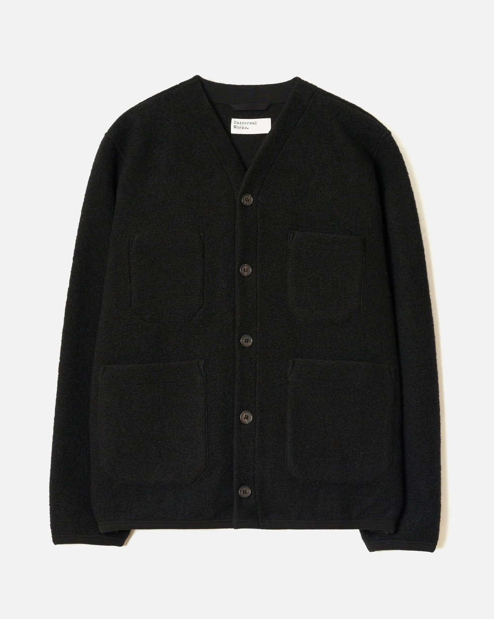 Wool Fleece Cardigan