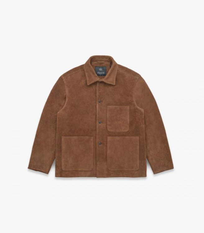 Shag-Pile Suede Coat