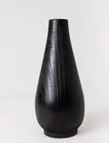 Burnt Wood Vase Wide