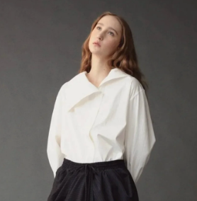 Asym Cotton Shirt