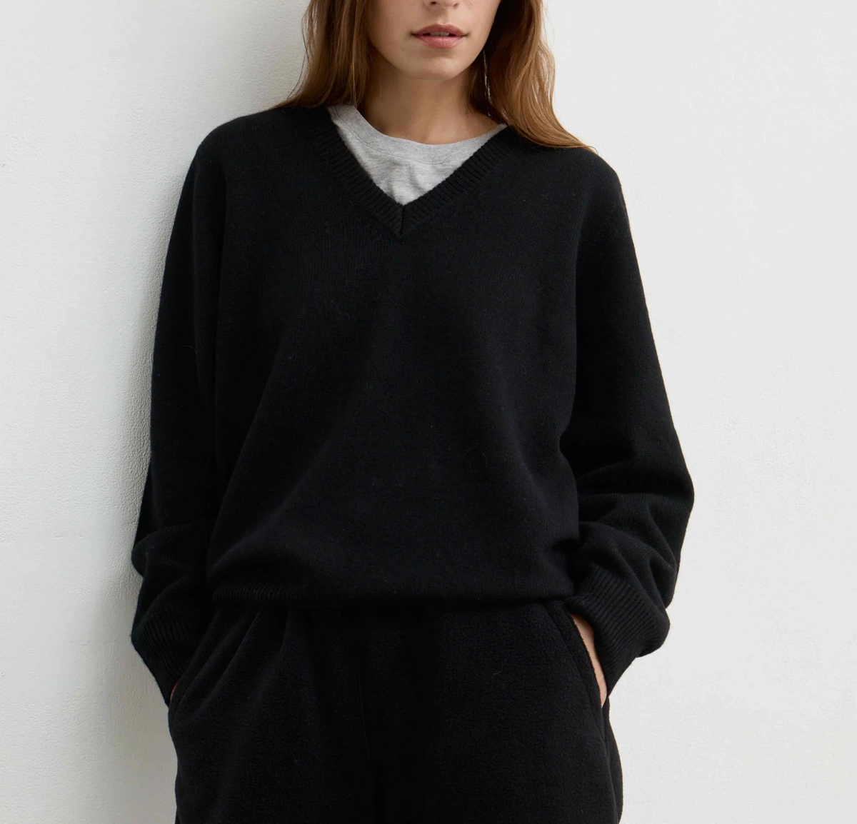 Wool V Neck Sweater