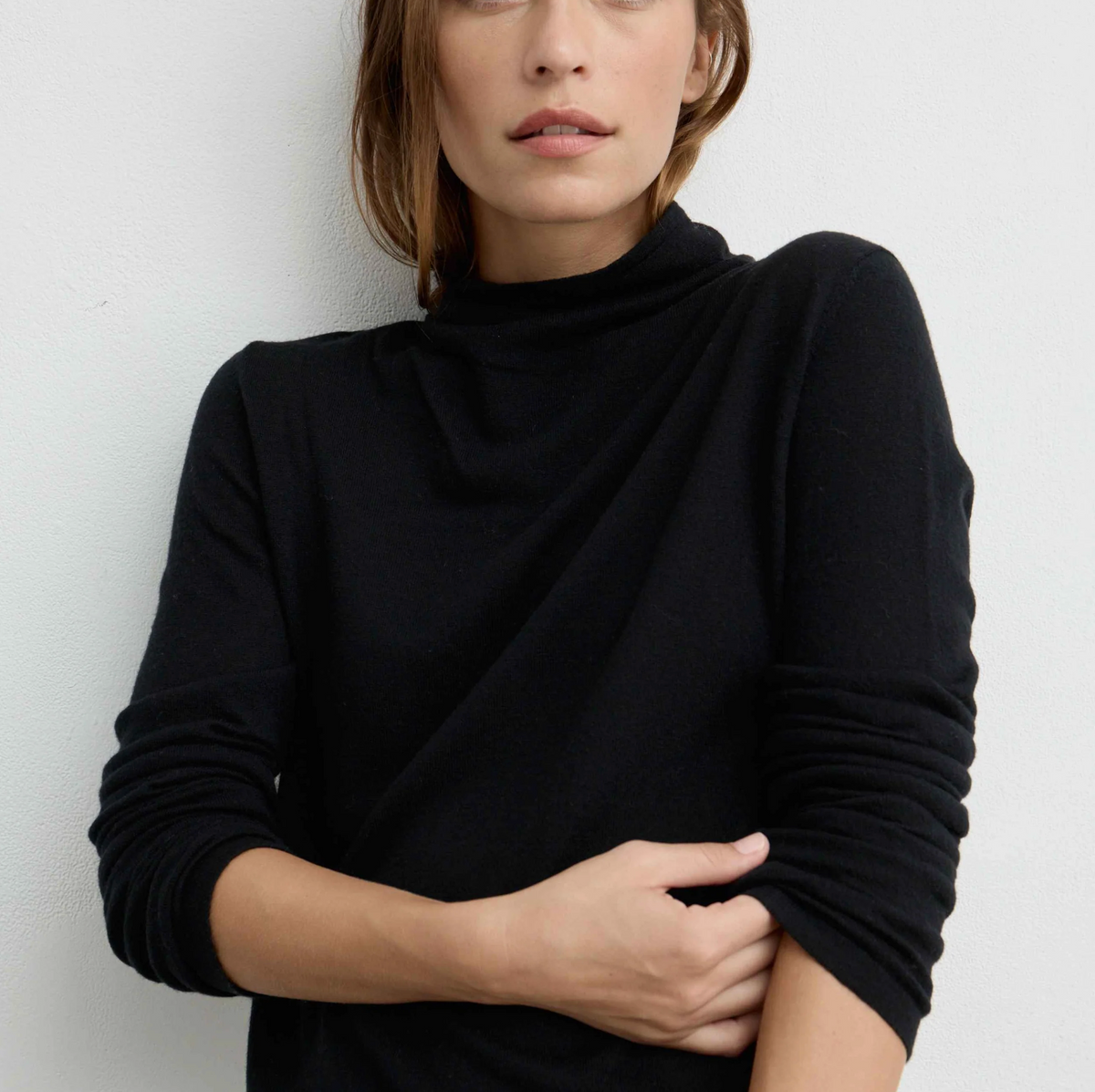 Funnel Wool/Cash TNeck